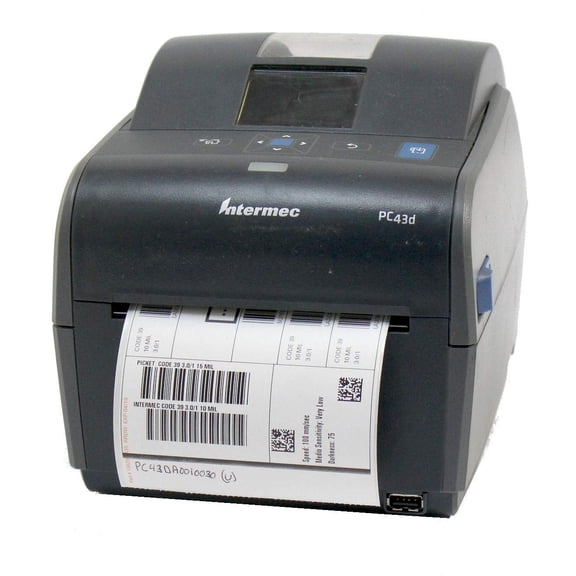Restored Intermec PC43D Monochrome Desktop Direct Thermal Printer – 203 dpi, 8 ips, Icon-Graphics Display, USB Connectivity, Includes Americas Power Cord (Refurbished)