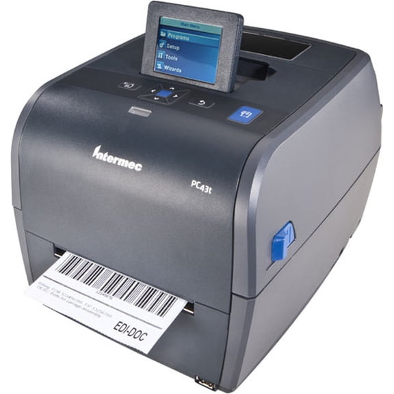 Restored Intermec PC43t Thermal Transfer RFID Printer (P/N PC43TA101NA201) – 203 dpi, 8 in/s, 4.10″ Print Width, USB, Desktop (Refurbished)