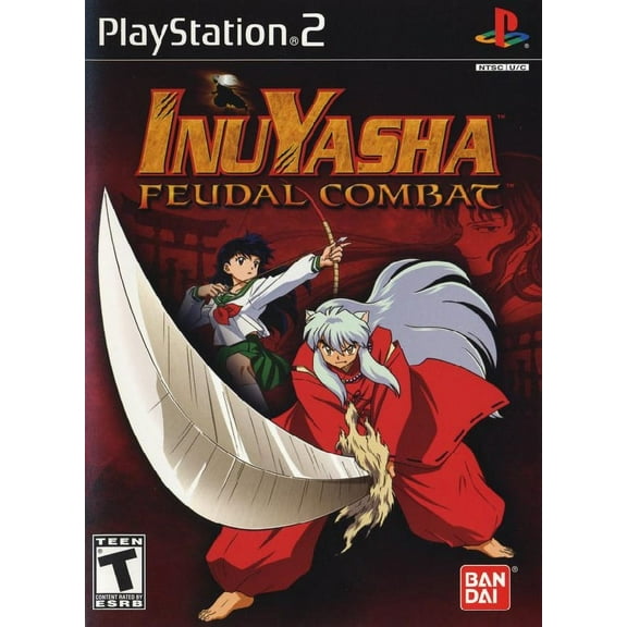 Restored Inuyasha: Feudal Combat (Sony PlayStation 2, 2005) Fighting Game (Refurbished)