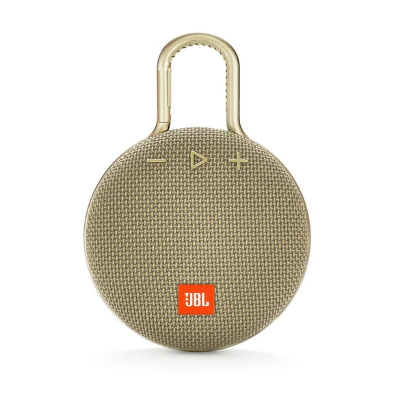 Restored JBL Clip 3 Desert Sand Portable Bluetooth Speaker (Refurbished)