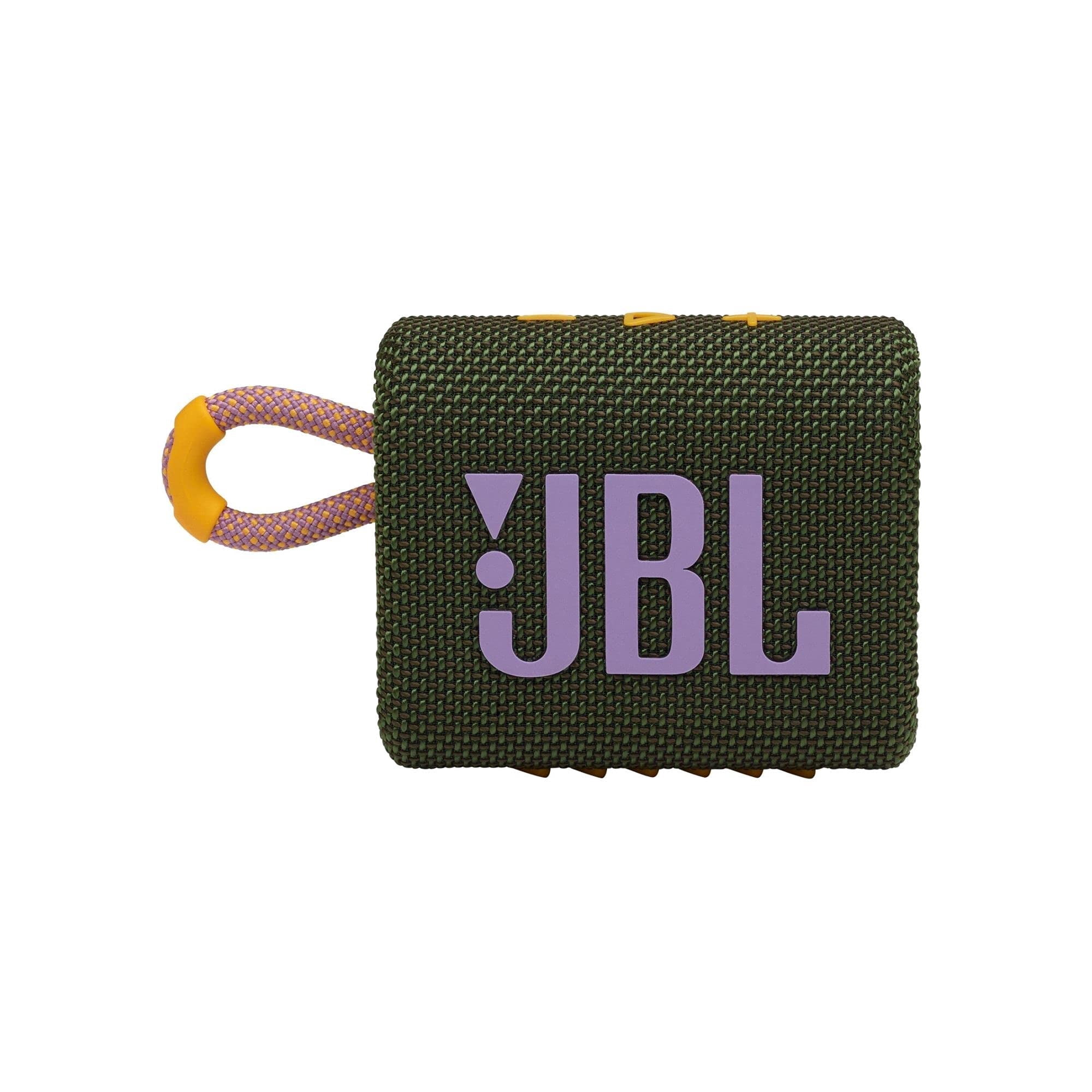Restored JBL Go 3: Portable Speaker with Bluetooth, Built-in Battery, Waterproof and Dustproof Feature - Green (Refurbished)