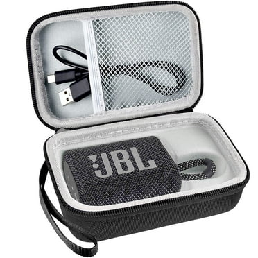 Restored JBL Go 3 Portable Waterproof Wireless Bluetooth Speaker Bundle with Premium Carry Case (Black) (Refurbished)