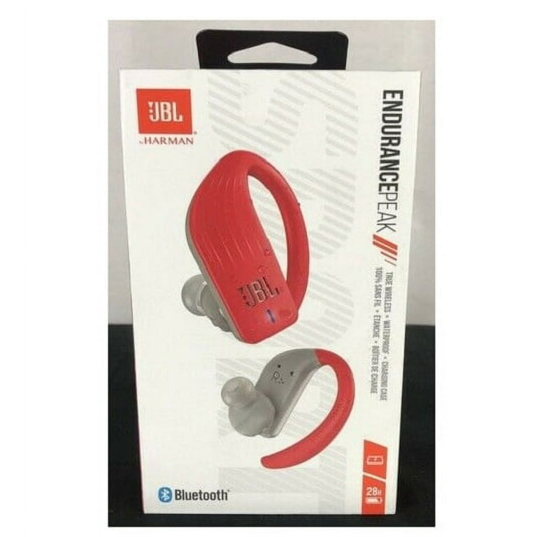 Restored JBL JBLENDURPEAKREDAM Endurance PEAK Waterproof Sport Earbuds with Built In Remote and Microphone Refurbished Walmart