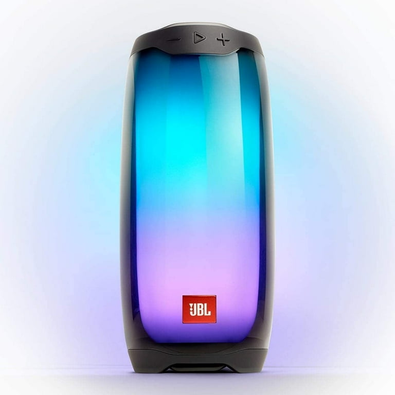 Restored JBL Pulse 4 Waterproof Portable Bluetooth Speaker with Light Show Black Refurbished