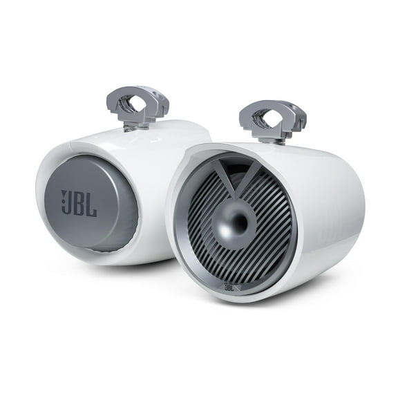 Restored JBL Tower X Marine MT10HLW 10" 2-Way Horn-Loaded Compression Tower Speakers with RGB Lighting - Pair (Refurbished)