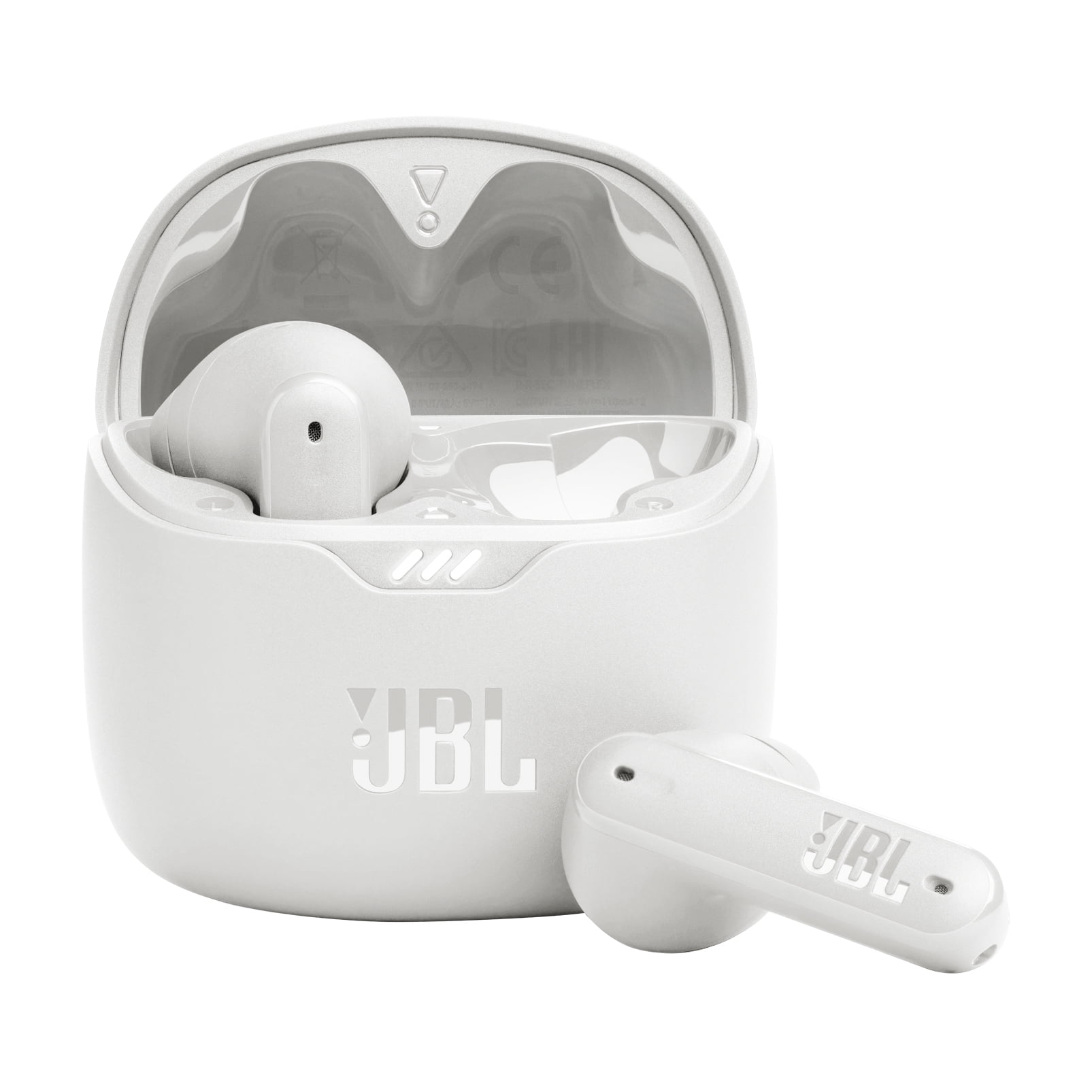 Restored JBL Tune Flex - True Wireless with Active Noise Cancelling In-Ear Earbuds - White (Refurbished)