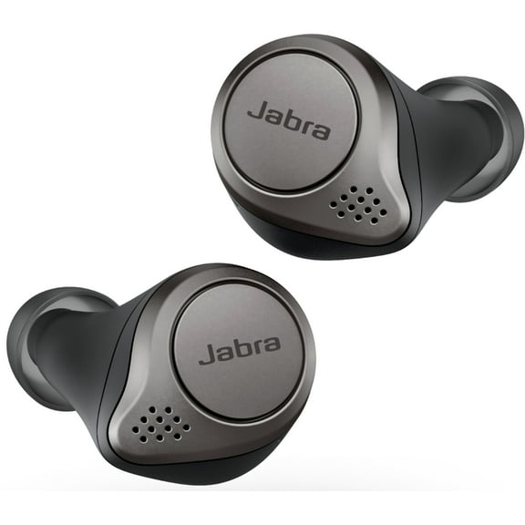 Restored Jabra Elite 75t Wireless Noise Cancelling In-Ear Headphones Titanium Black (Refurbished)