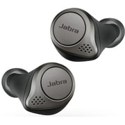 Restored Jabra Elite 75t Earbuds True Wireless Headphones with Charging Case, Black, 100-99090000-02