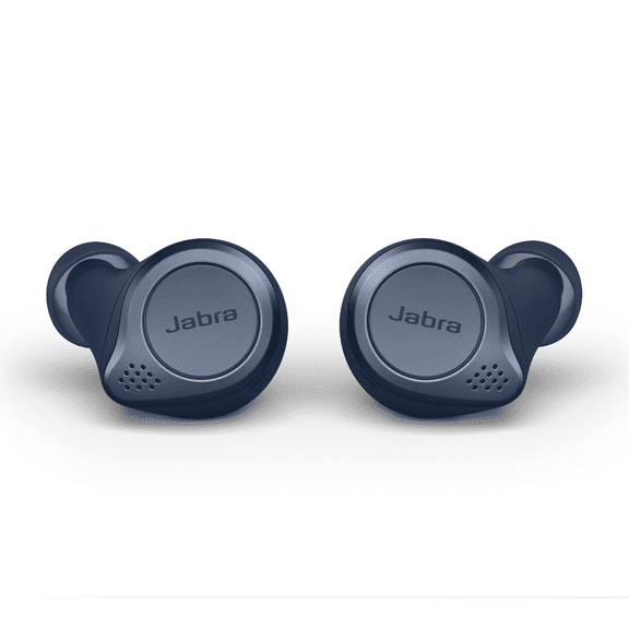 Restored Jabra Elite Active 75t True Wireless Earbuds, Noise Cancelling, Navy (Refurbished)