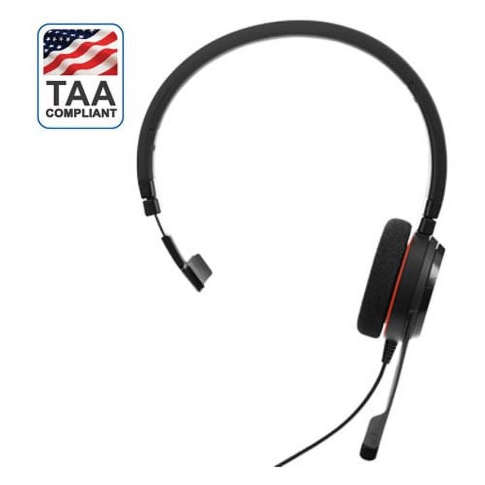 Restored Jabra Evolve 20 MS Mono TAA Mono Corded Headset (Refurbished