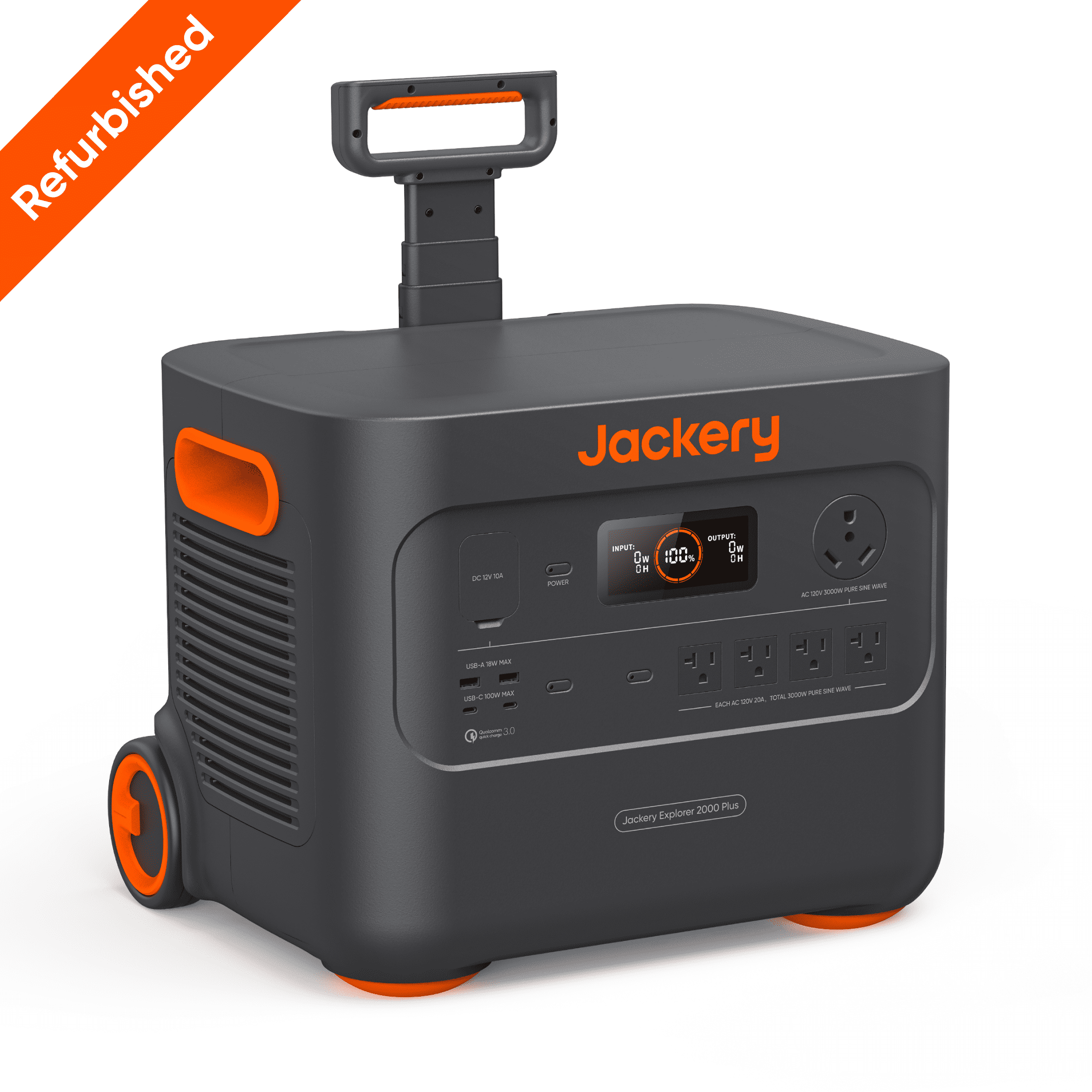Restored Jackery Portable Power Station Explorer 2000 Plus, 2042Wh, 3000W