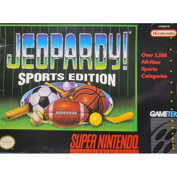 Restored Jeopardy! Sports Edition (Super Nintendo, 1994)
