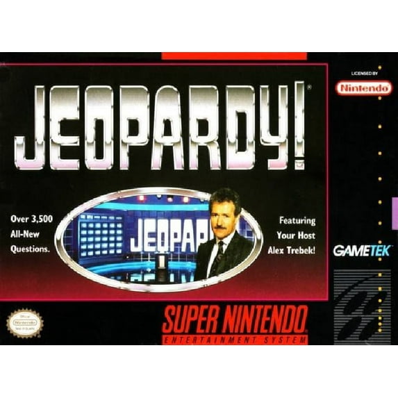 Restored Jeopardy! (Super Nintendo, 1992) SNES Game Show (Refurbished)