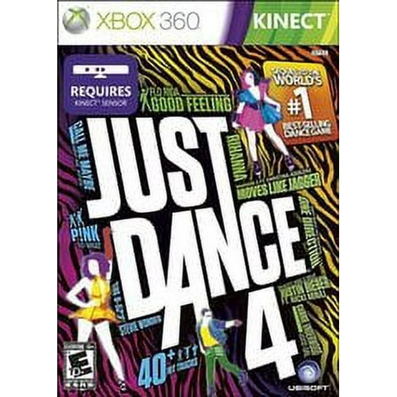 Restored Just Dance 4 for Physical/Xbox 360, Music Game, Kids & Family, Parental Controls, 4 Offline Players