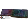 thumbnail image 1 of Restored KLIM Chroma Wireless Gaming Keyboard, Slim, Durable, Ergonomic, Quiet, Backlit,Black,1,1,1, 1 of 4