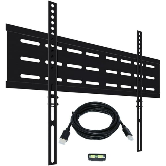 Restored KORAMZI KWM1664F-Pro Fixed TV Wall Mount with Smart Locking System Technology 600x400 VESA Fits 32-70" (Refurbished)