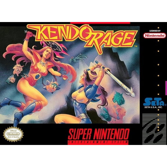 Restored Kendo Rage (Super Nintendo, 1993) SNES Fighting Game (Refurbished)