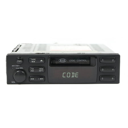 Restored Kia Sedona 2002-2005 AM FM Radio Cassette Player w Display 0K54X 66 860 C (Refurbished)