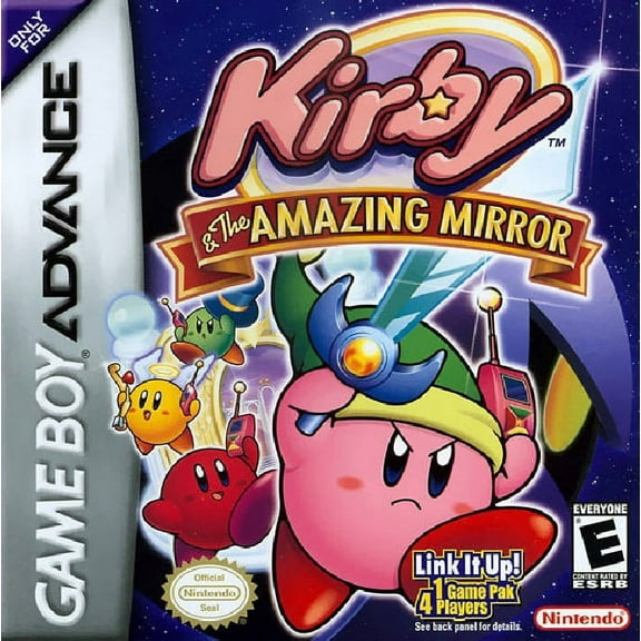 Restored Kirby & The Amazing Mirror (Nintendo GameBoy Advance, 2004) Adventure Game (Refurbished)