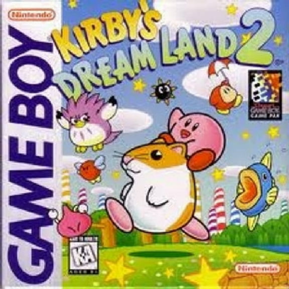 Restored Kirby's Dream Land 2 (Nintendo GameBoy Original, 1995) Video Game (Refurbished)