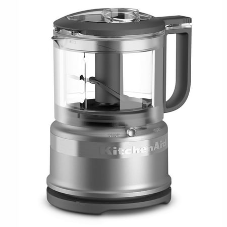 Restored KitchenAid 3.5 Cup Mini Food Processor Chopper, Silver (Refurbished)