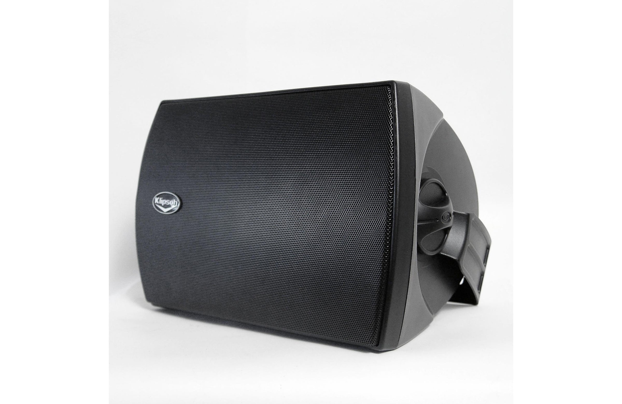 Restored Klipsch AW-525 Indoor/Outdoor Speakers All-Weather Outdoor Speaker - Black (Pair) (Refurbished) - image 1 of 5