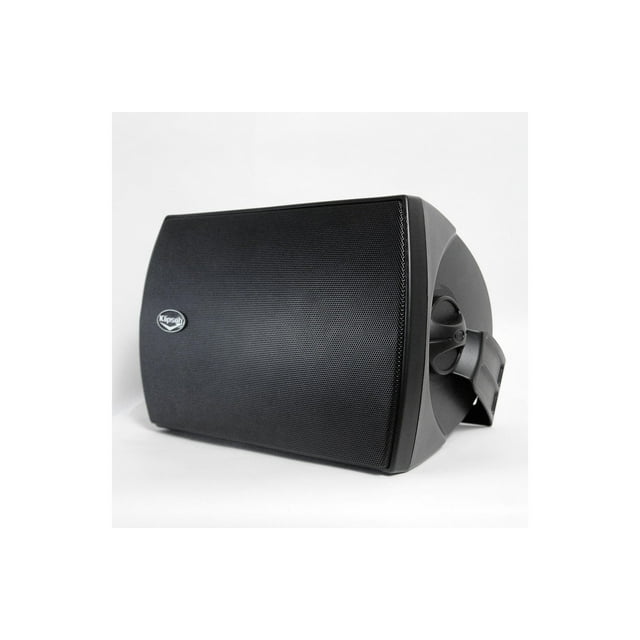 Restored Klipsch AW-525 Indoor/Outdoor Speakers All-Weather Outdoor Speaker - Black (Pair) (Refurbished)