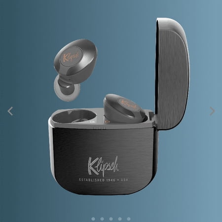 Restored Klipsch KC5 II True Wireless Earphones with Charging Case (Refurbished)