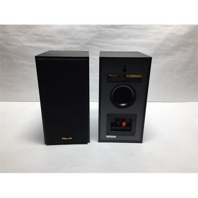 Restored Klipsch R-41M Powerful detailed Bookshelf Home Speaker Set of 2 Black (Refurbished)