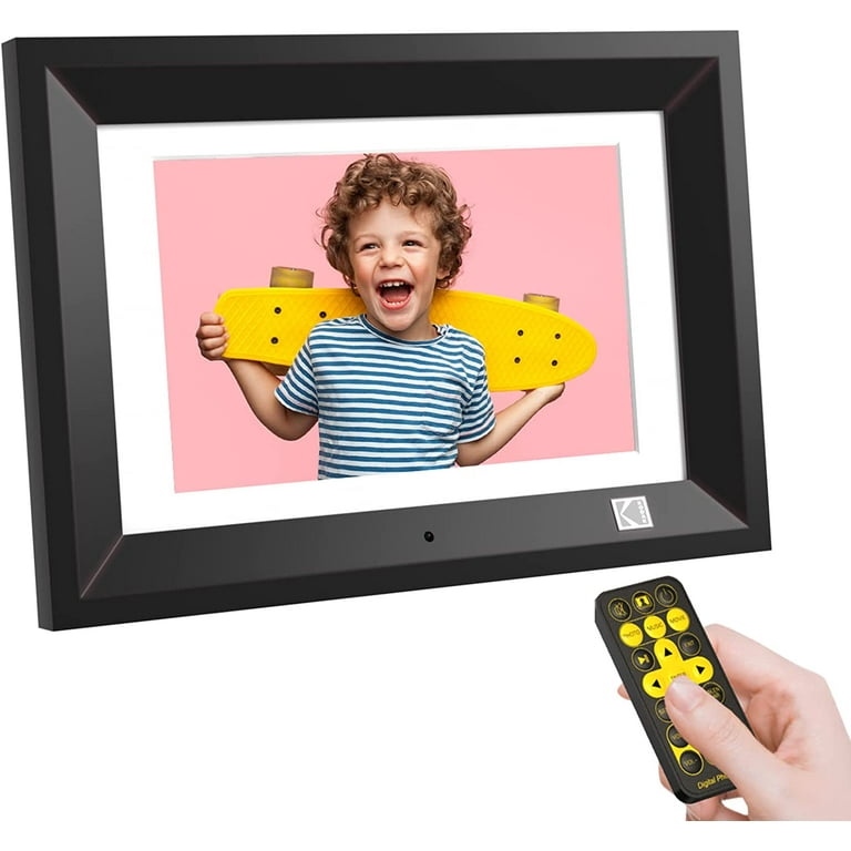 Restored Kodak RDPF-1020V 10.1 Inch Wood Digital Picture Frame