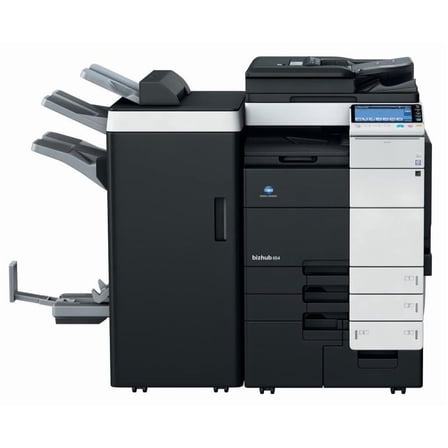 Restored Konica Minolta BizHub 654 Monochrome Multifunction Copier – 65 ppm, Tabloid, Copy/Print/Scan, DADF, Duplex, 2 Trays