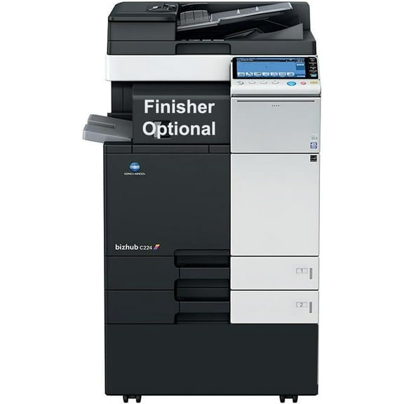 Restored Konica Minolta BizHub C224 Color Multifunction Copier – 22 ppm, Copy/Print/Scan, Duplex, DADF, Network Ready