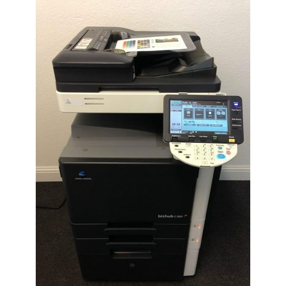 Restored Konica Minolta BizHub C360 Color Multifunction Copier – 36 ppm Color & B/W, Copy/Print/Scan/Fax, Duplex, DADF, Network Ready