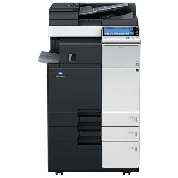Restored Konica Minolta Bizhub 554e Monochrome Multifunction Copier – Print, Copy, Scan, Network, Fax, Duplex, 55 PPM