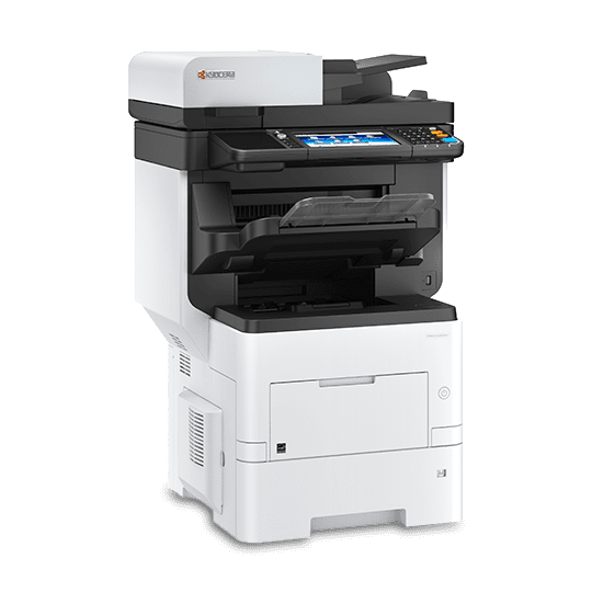 Restored Kyocera ECOSYS M3860idnf A4 Monochrome Laser Multifunction Printer – 62 PPM, Copy/Print/Scan/Fax, Duplex, Finisher Included