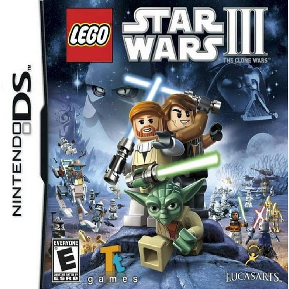 Restored LEGO Star Wars III: The Clone Wars (Nintendo DS, 2011) Game (Refurbished)