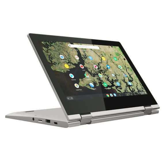 Restored LENOVO 81TA0010US Chromebook C340-11 11.6" HD Touchscreen Celeron N4000 1.1GHz Integrated Intel UHD Graphics 600 4GB RAM 32GB SSD Chrome OS Platinum Grey (Refurbished)