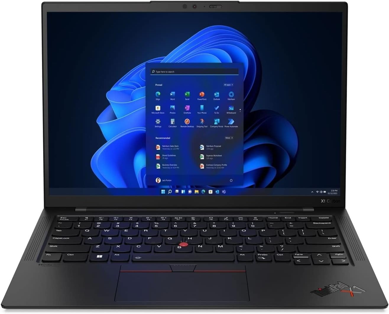 Restored LENOVO ThinkPad X1 Carbon, 14" FHD  ,i5-8350U, 16GB, 256GB, (Refurbished)