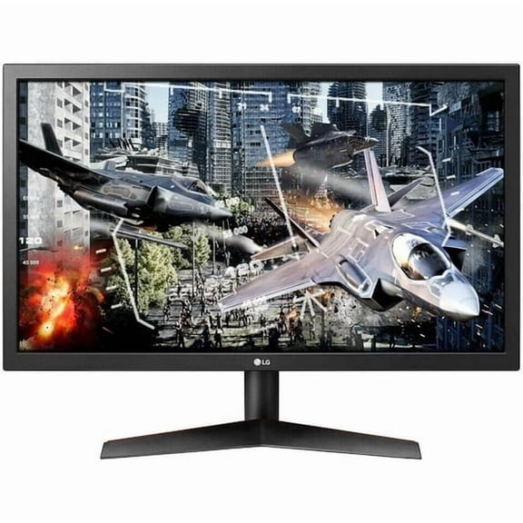 Restored LG 24" 1920x1080 HDMI DP 144hz 1ms TN FHD Gaming Monitor - 24GN50W-B