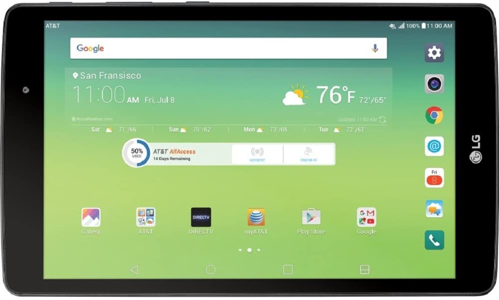 Restored LG G Pad X V520 8in 32GB Blue Android Tablet (AT&T) Grade A (Refurbished) - image 1 of 6