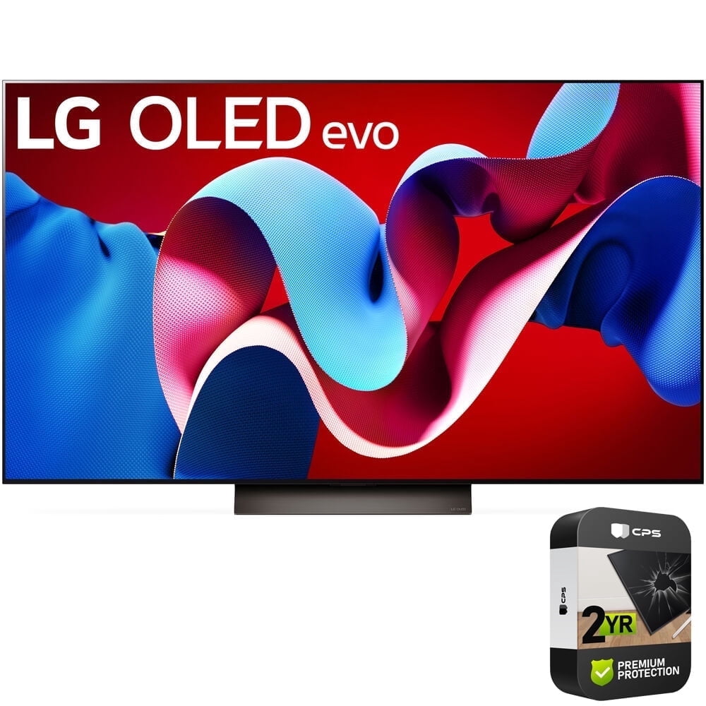 LG OLED55C4PUA 55 Inch Class OLED evo C4 Series Smart TV 4K Processor (2024) Bundle with 2 Year Enhanced Protection Pack