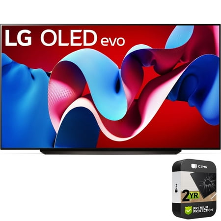 LG OLED83C4PUA 83 Inch Class OLED evo C4 Series Smart TV 4K Processor (2024) Bundle with 2 Year Enhanced Protection Pack