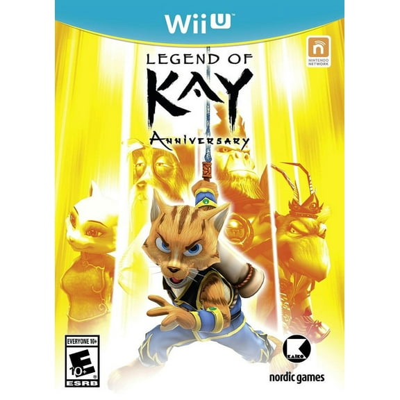 Restored Legend of Kay Anniversary (Nintendo Wii U, 2015) Fighting Game (Refurbished)