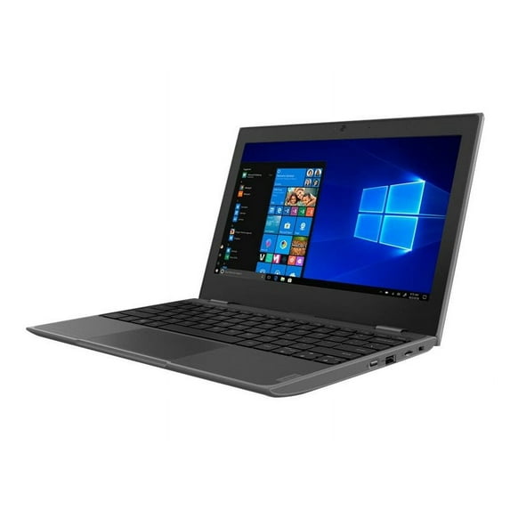 Restored Lenovo 100e (2nd Gen) 81M8 - 180-degree hinge design - Intel Celeron - N4000 / up to 2.6 GHz - Windows 10 Pro National Academic - UHD Graphics 600 - 4 GB RAM - 64 GB eMMC - 11.6" 1366 x 768 (HD) - Wi-Fi 5 - black - kbd: US