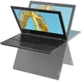 thumbnail image 1 of Restored Lenovo 300e 2nd Gen 11.6" HD Notebook, Intel Celeron N4120, 1.10GHz, 4GB RAM, 128GB SSD, Win11DG - 81M900ESUS (Refurbished), 1 of 8