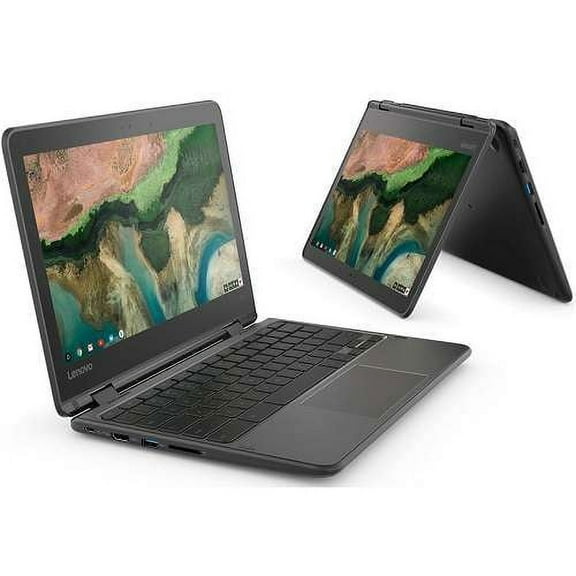 Restored Lenovo 81QC0000US Chromebook 300e 11.6" HD Touchscreen MediaTek MT8173C 2.10GHz 4GB RAM 32Gb eMMc Chrome OS Black (Refurbished)