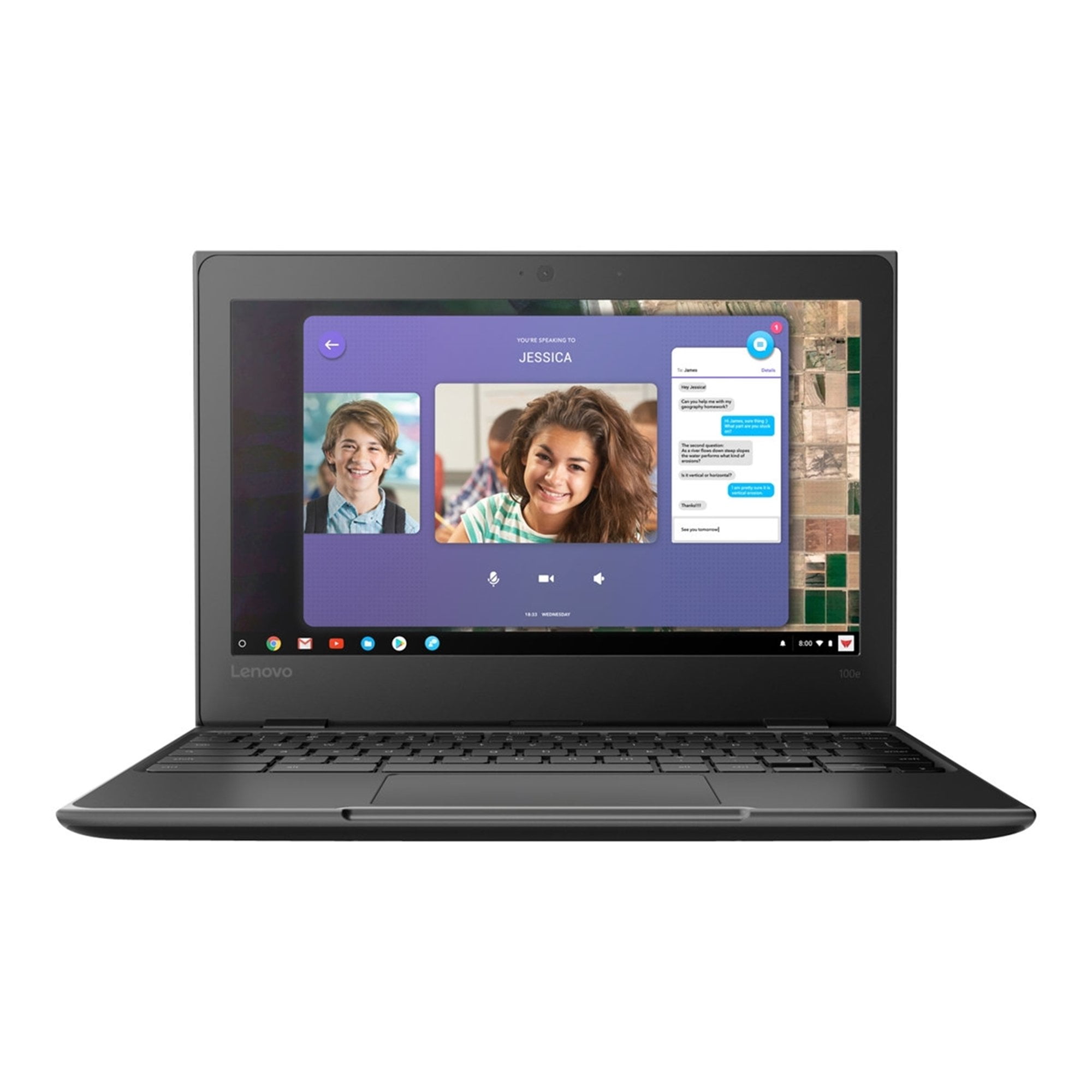 Lenovo Chromebook 100e 11.6" 4GB 32GB eMMC Celeron® N3350 1.1GHz ChromeOS, Black