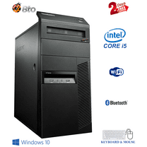 Restored Lenovo Desktop Computer MT Core i5 CPU 16GB Ram, 480GB SSD, Keyboard & Mouse, WiFi, Bluetooth, DVD, Win10 Pro PC (Refurbished)