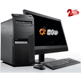 thumbnail image 1 of Restored Lenovo Desktop Computer MT Core i5 CPU 8GB Ram, 480GB SSD, 20" LCD, Keyboard & Mouse, WiFi, Bluetooth, DVD, Win10 Pro PC (Refurbished), 1 of 13