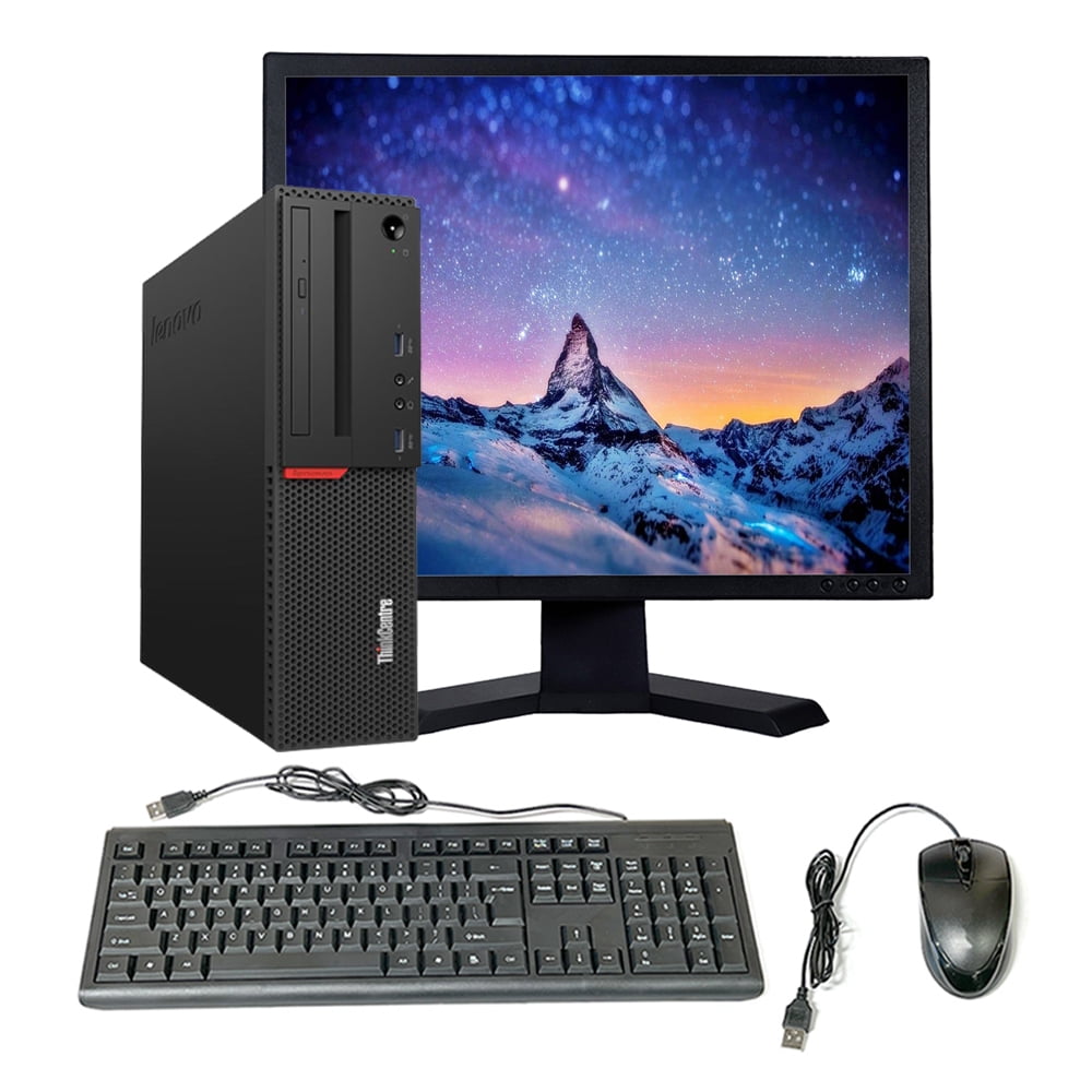 Restored Lenovo Desktop ThinkCentre M700 SFF Computer Intel